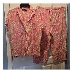 Lauren Ralph Lauren LN92319 Classic Knit Capri Pant PJ Set XL